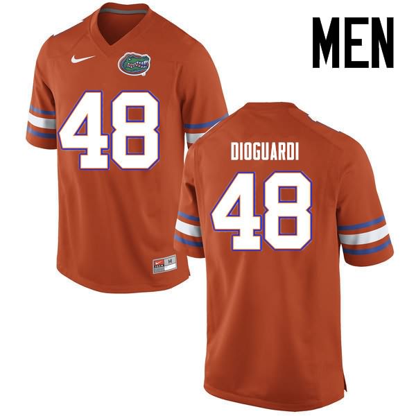 Men's NCAA Florida Gators Brett DioGuardi #48 Stitched Authentic Nike Orange College Football Jersey OZV2265NZ